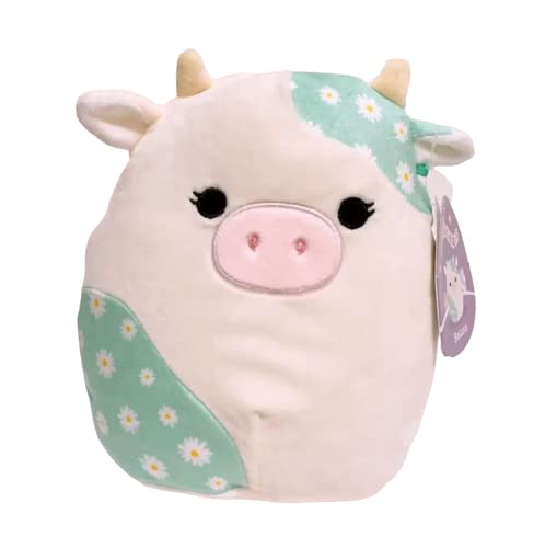 Squishmallow Offizielles Kellytoy Easter Squad Squishy Soft Plush Toy Animal (Belana die Kuh (mit Blumen), 20,3 cm von Squishmallows