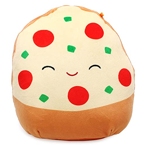 Squishmallow Offizielles Kellytoy Food Squad Plüschtier weiches Plüschtier (Pep Pizza, 20,3 cm) von Squishmallows