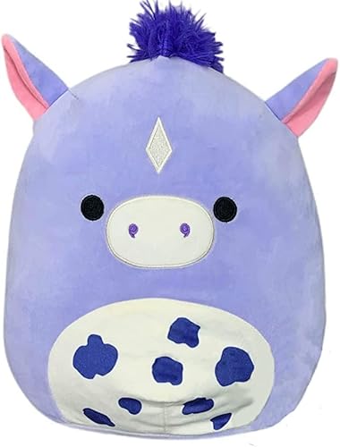 Squishmallow Offizielles Kellytoy Plüsch-Sammlerstück, Farm Squad, weiche Tiere (Meadow The Purple Horse, 20,3 cm) von Squishmallows