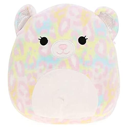 Squishmallow Offizielles Kellytoy Plüschtier, 20,3 cm, weiches Plüschtier (Michaela Raibow Leopard) von Squishmallows