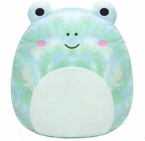 Squishmallow Offizielles Kellytoy Plüschtier für Hunde, Katzen, Hasen, Frösche, weiches Plüschtier, Tiere (Ferdie Frog (Batikfärbung), 20,3 cm) von Squishmallows