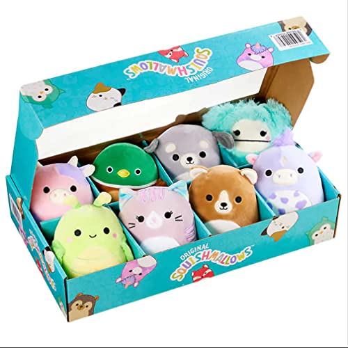 Squishmallow Offizielles Kellytoy Sammlerbox-Set, Sammlerst ck, w hlen Sie Ihren Favoriten (8 St ck, beliebtes Set (12,7 cm Gr e) von Squishmallows