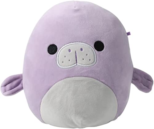 Squishmallow Offizielles Kellytoy Sammlerst ck Sea Life Squad Squishy Soft Animals Ocean Fish Creatures (Marius Purple Manitee, 12,7 cm) von Squishmallows