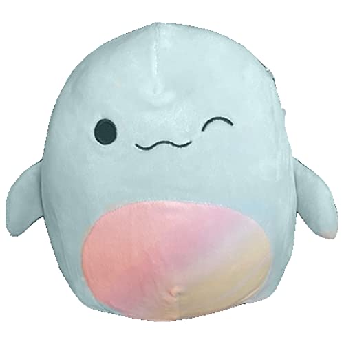 Squishmallow Offizielles Kellytoy Sammlerstück Sea Life Squad Squishy weiche Tiere Ozeanfische (Basmina Beluga Wal, 17,8 cm) von Squishmallows