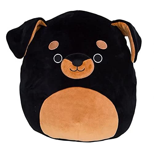 Squishmallow Offizielles Kellytoy Sammlerstück für Hunde und Katzen, Hasen, Frösche, weiche Tiere (Mateo Rotweiler-Hund, 25,4 cm) von Squishmallows