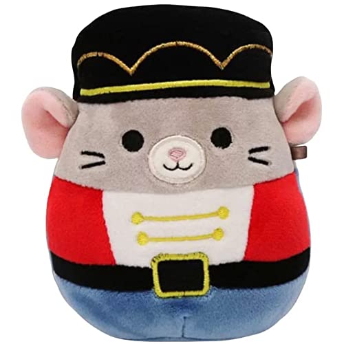 Squishmallow Offizielles Weihnachts-Winter-Urlaub, Kellytoy, Plüsch-Quetschspielzeug, Tiere (Murray-Nussknacker-Maus, 11,4 cm) von Squishmallows