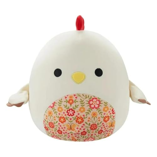 Squishmallow Todd The Rooster Plush Toy, 8 inches, Floral Belly Pattern von Squishmallows