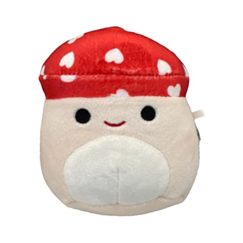 Squishmallow s Offizielles Kellytoy 11,4 cm weiches Plüschtier (Malcolm Mushroom (Valentine Squad)) von Squishmallows