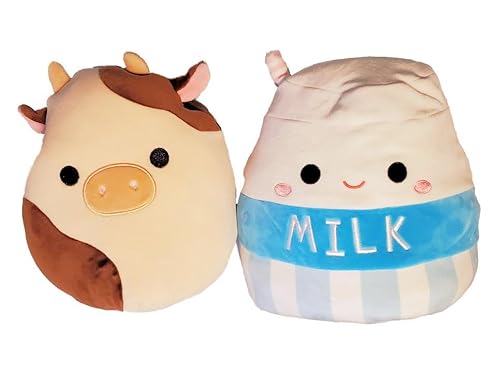 Squishmallows 20,3 cm Flip-A-Mallows Ronnie die Kuh und Melly Milk von Squishmallows