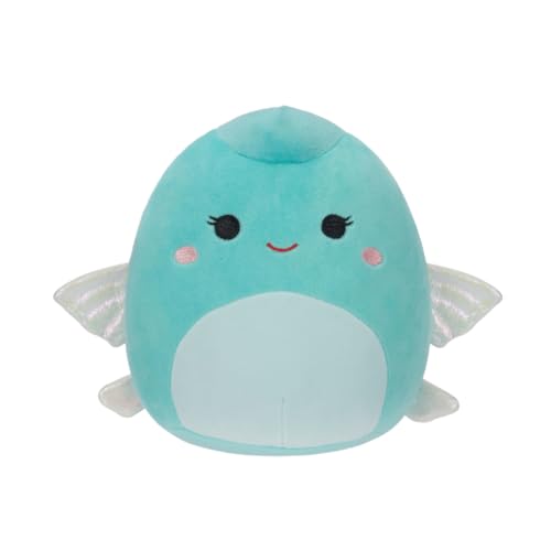 Squishmallows 7,5 Zoll Plüsch, Bette der Fliegende Fisch Fügen Sie Team hinzu, ultraweiches Plüschtier, offizielles Kellytoy Plüschtier von Squishmallows