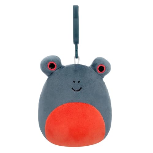 Squishmallows 8,9 cm großer Jameel der Frosch zum Anklippen von Squishmallows