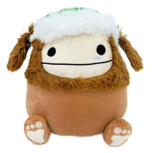 Squishmallows Benny The Bigfoot mit Trapperhut, 19 cm, Braun von Squishmallows