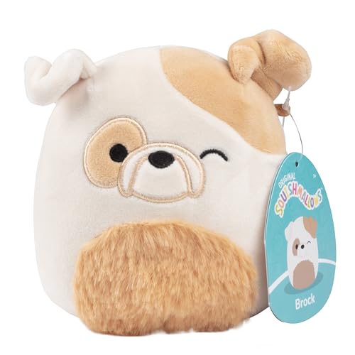 Squishmallows Brock The Bulldog – Offiziell lizenziertes Kellytoy Plüsch – Sammlerstück, weiches und quetschbares Mini-Welpen-Stofftier – fügen Sie Ihre Truppe hinzu – Geschenk für Kinder, Mädchen und von Squishmallows