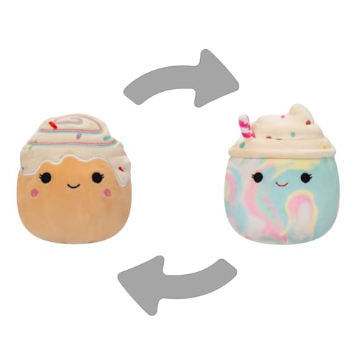 Squishmallows - Flip A Mallow 13 cm - Rainbow Milkshake/Chocolate Milkshake (23131P16) von Squishmallows