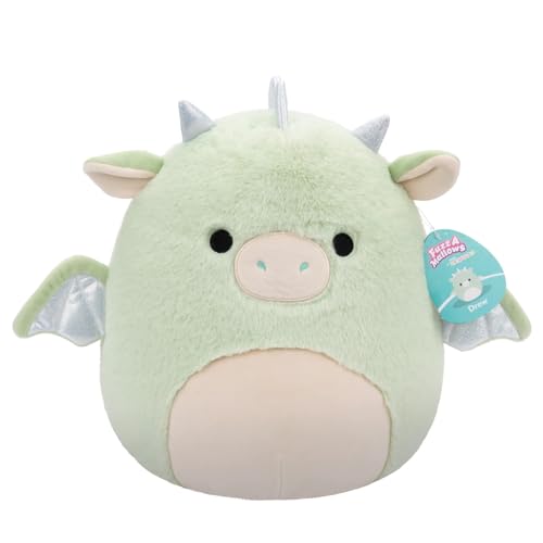 Squishmallows FuzzAMallows Plüschtier Drew der Drache 30 cm – Seltene Exklusiv Original 2024 von Squishmallows