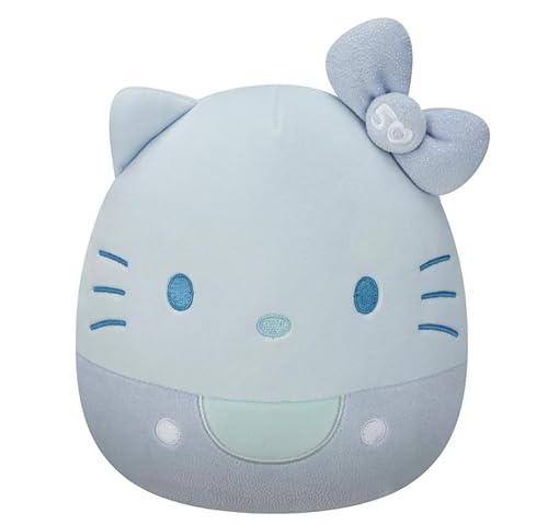 Squishmallows Hello Kitty Monochrome 50th Anniversary Blue 8 Inch Ultra Soft Toy von Squishmallows