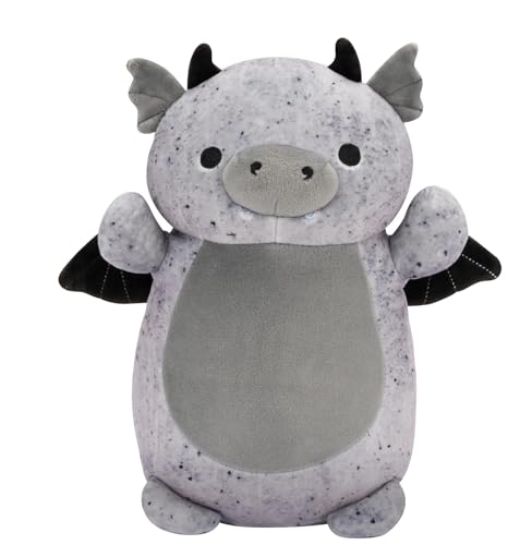 Squishmallows HugMees 2024 Halloween Tier Plüschpuppe Spielzeug (Gio The Grey Gargoyle) von Squishmallows