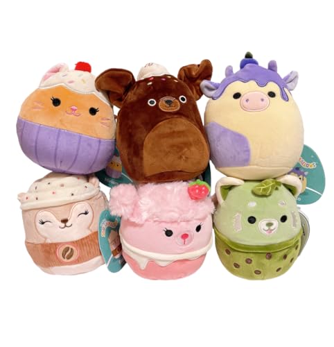 Squishmallows Hybrid Sweets Squad Plüschpuppen, 12,7 cm, 6 Stück von Squishmallows