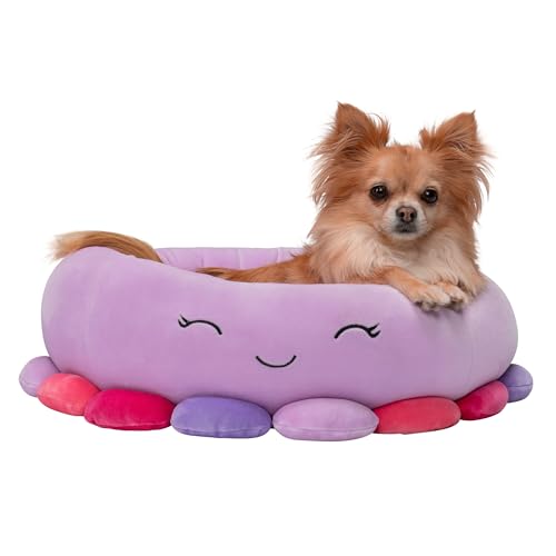 Squishmallows JPT0086 - Beula der Oktopus Tierbett 50 cm, offizielles Jazwares Plüsch, superweiches Haustierbett von Squishmallows