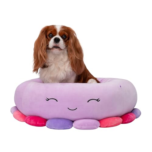 Squishmallows JPT0087 - Beula der Oktopus Tierbett 60 cm, offizielles Jazwares Plüsch, superweiches Haustierbett von Squishmallows