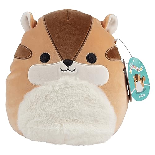 Squishmallows Melzie The Chipmunk Plüschtier, 25,4 cm, offizielles Produkt von Jazwares, zum Sammeln, weich und flauschig, Geschenk für Kinder, Mädchen und Jungen von Squishmallows