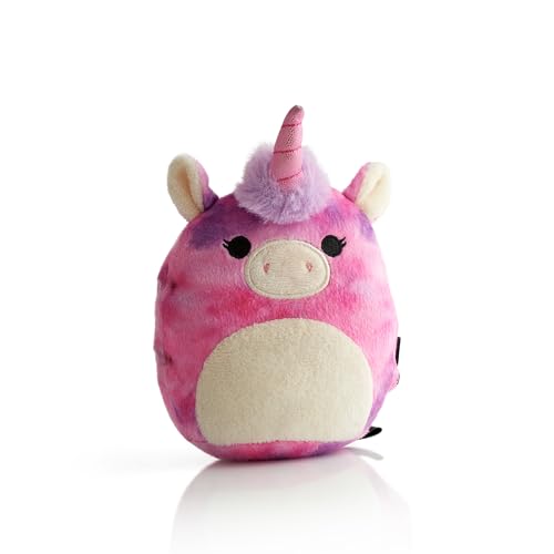 Squishmallows Lola The Unicorn Plush Portable Speaker, 10 Meter Bluetooth Range, Volume Control, Rich Stereo Speaker Sound, Quick and Easy Automatic Device Pairing, Play, Pause and Skip Buttons von Squishmallows