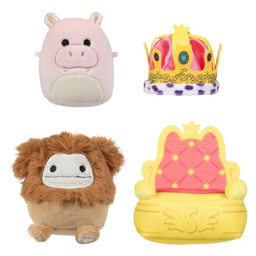 Squishmallows Micromallows SQMM0014 -Accessoire Set - Königliche Parade, superweiche Mini, 6,5 cm Plüschfiguren von Squishmallows