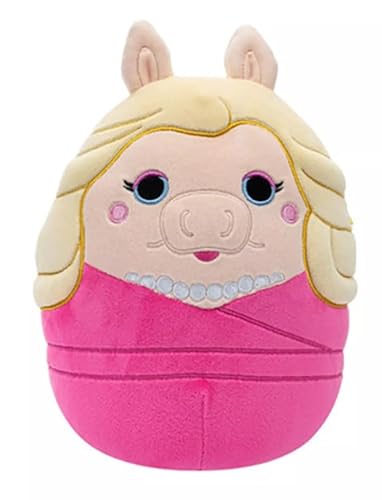 Squishmallows Miss Piggy Plüsch, 20,3 cm, offiziell lizenzierte Muppets Stofftier von Squishmallows