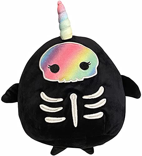 Squishmallows Official Halloween 8" Bufinda Narwhal Skeleton von Squishmallows