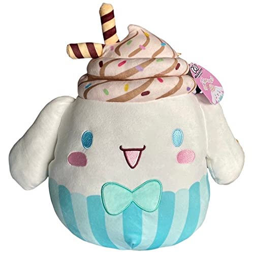 Squishmallows Official Kellytoy Sanrio Squad Squishy Stuffed Plush Toy Animal (Cinnamoroll (Ice Cream), 12 inch) von Squishmallows