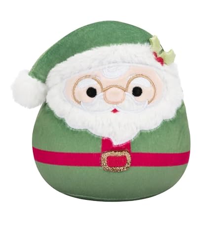 Squishmallows Offiziell lizenziertes Kellytoy B Christmas 2024 Squad Plüschtier – Geschenk für Kinder, Mädchen und Jungen, 20,3 cm (Nick der Weihnachtsmann) von Squishmallows