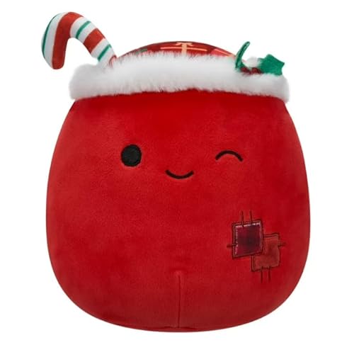 Squishmallows Offizieller Carrie The Winking Geschenksack mit Patchwork, ultraweiches Plüschtier für Kinder, 20,3 cm von Squishmallows