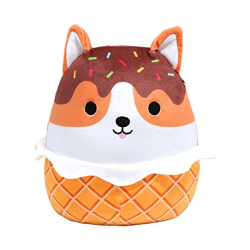 Squishmallows Oficial Kellytoy Food Plush Toys Soft Plush Animal (8 Inch, Reginald Ice Cream Dog) von Squishmallows