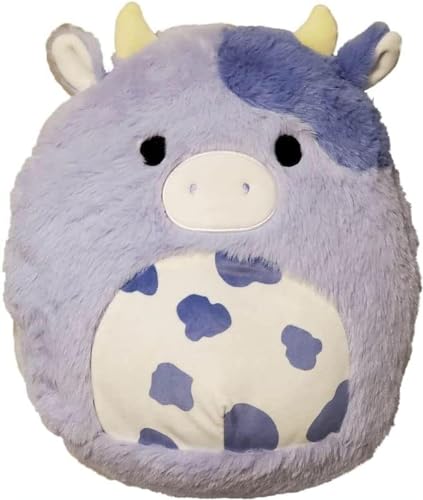 Squishmallows Oficial Kellytoy Plüsch-Fuzzamallows (40,6 cm, Bubba die Kuh) von Squishmallows