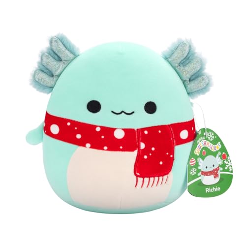 Squishmallows Original 19,1 cm Richie der blaugrüne Axolotl mit rot gepunktetem Schal Squishmallows Original 19,1 cm Richie der blaugrüne Axolotl mit rot gepunktetem Schal von Squishmallows
