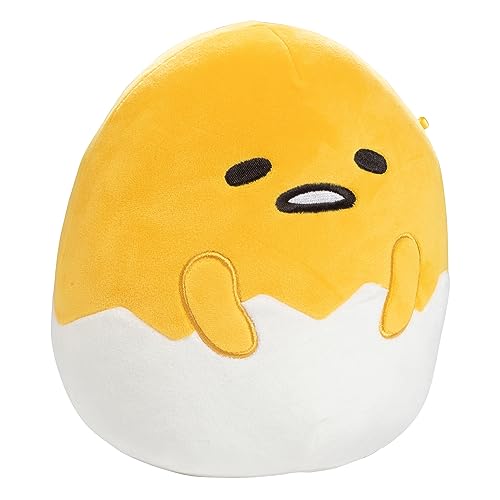 Squishmallows Original 20,3 cm Gudetama The Lazy Egg - Offizieller Jazwares Plüsch - Sammlerstück Weiches & Squishy Sanrio Stofftier Spielzeug - Add to Your Squad - Geschenk für Kinder, Mädchen & von Squishmallows