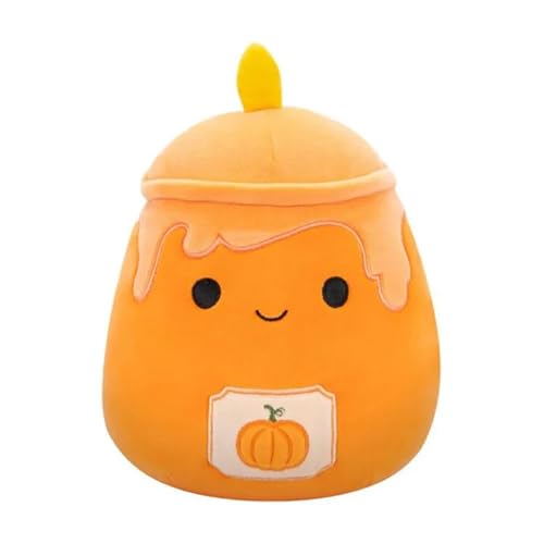 Squishmallows Original 20,3 cm Misha der Kürbis Kerze – Offizieller Jazwares Plüsch – Sammlerstück weiches & Squishy Stofftier Spielzeug – Geschenk für Kinder, Mädchen & Jungen von Squishmallows