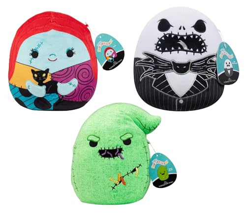 Squishmallows Original 20,3 cm Nightmare Before Christmas 3er-Pack – Offizielle Jazwares Halloween-Plüschfigur – Sammlerstück, weiches und quetschbares Stofftierspielzeug – Geschenk für Kinder, von Squishmallows