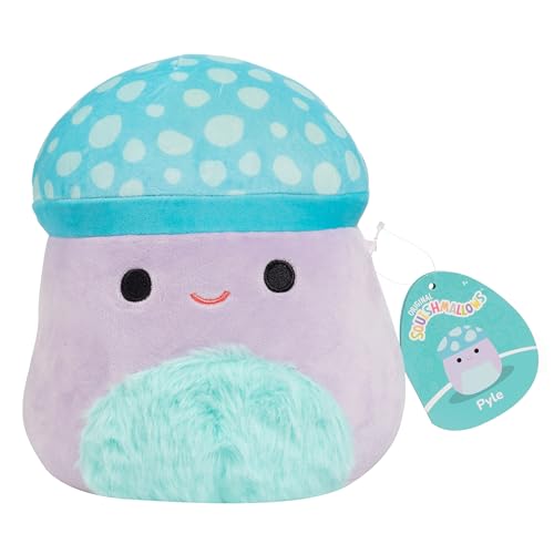 Squishmallows Original 20,3 cm Pyle The Purple Mushroom – Offizieller Jazwares Plüsch – Sammlerstück, weiches und quetschbares Plüschtier – fügen Sie sie Ihrem Squad hinzu – Geschenk für Kinder, von Squishmallows