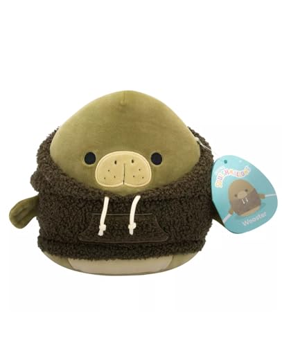 Squishmallows Original 20,3 cm Weihnachten 2024 Hoodie Squad Plüsch - Offizielles Jazwares Stofftier Spielzeug - Add to Your Squad - Geschenk für Kinder, Mädchen & Jungen (Wooster The Manatee) von Squishmallows