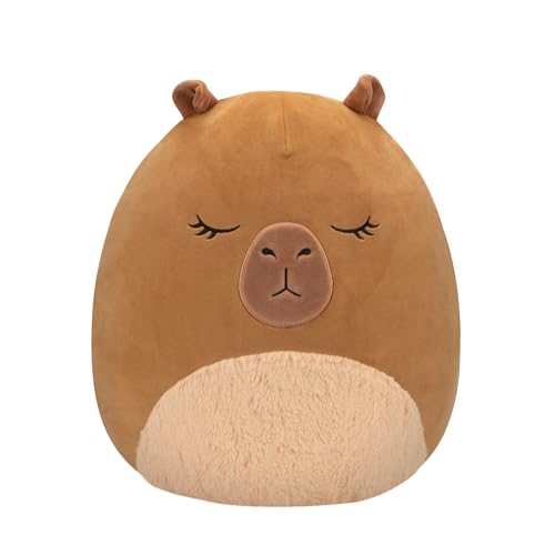 Squishmallows Original 35,6 cm Lijjian Brown Capybara – Offizieller Jazwares großer Plüsch von Squishmallows