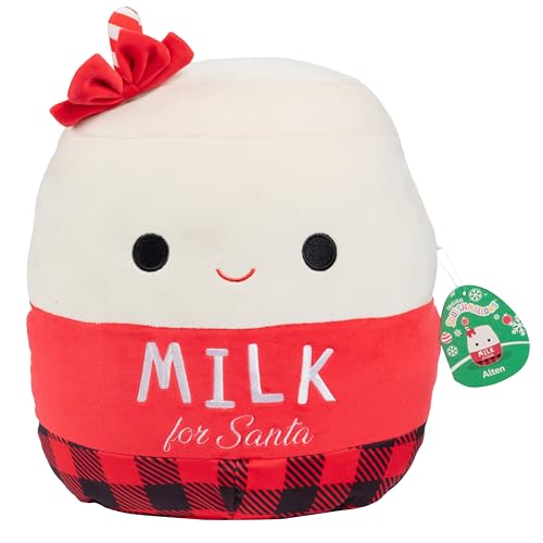 Squishmallows Original 35,6 cm große Alten die Milch für den Weihnachtsmann Plüsch – Offizielle Jazwares Weihnachten – Sammlerstück weiches & Squishy Food Stuffed Animal Toy – Add to Your Squad – von Squishmallows