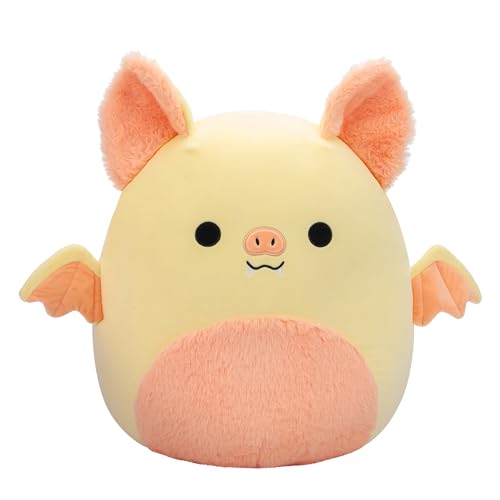 Squishmallows Original 40,6 cm Meghan Cream Fruit Fledermaus mit flauschigem Pfirsichbauch – Offizieller Jazwares großer Plüsch von Squishmallows