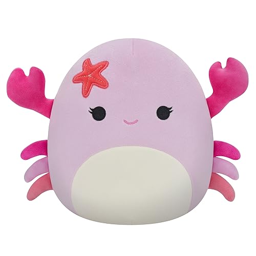 Squishmallows Original 7,5 Zoll Cailey – Pink Crab – Add Cailey to your Squad, Ultrasoft Stuffed Animal Plush Toy, Offizielles Kellytoy Plüschtier, SQCR04093, Verte von Squishmallows