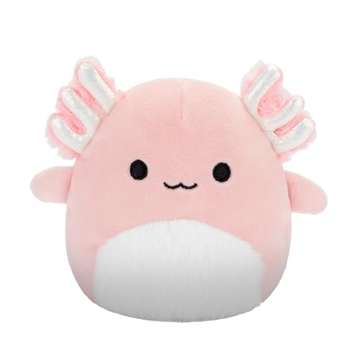 Squishmallows Original Archie Pink Axolotl mit weißem flauschigem Bauch – Offizieller Jazwares Plüsch (Little) von Squishmallows