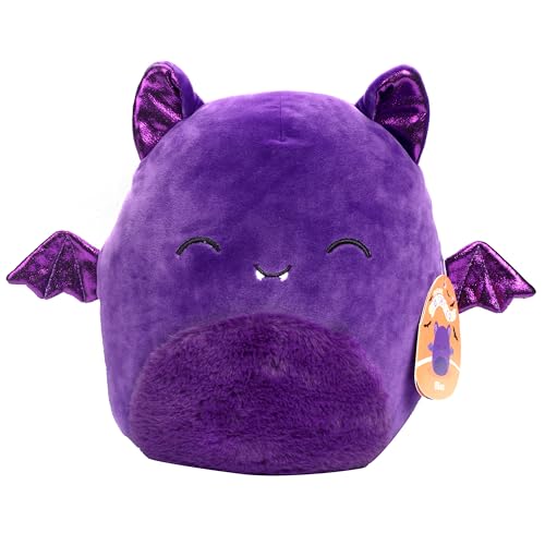 Squishmallows Original Blas The Purple Bat - Offizieller Jazwares Halloween-Plüsch, Sammlerstück, weiches und quetschbares Kissen, Stofftierspielzeug, 25,4 cm Squishmallows Original Blas The Purple Bat - Offizieller Jazwares Halloween-Plüsch, Sammlerstück, weiches und quetschbares Kissen, Stofftierspielzeug, 25,4 cm von Squishmallows