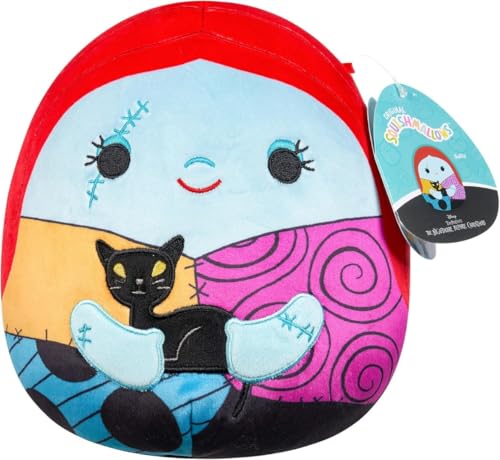 Squishmallows Original Disney 20,3 cm Sally Holding Black Cat - Offizieller Jazwares Plüsch von Squishmallows