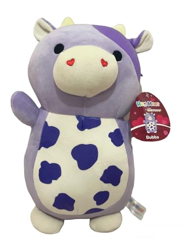 Squishmallows Original HugMees Bubba The Purple Cow - Valentine Plush - Large Ultrasoft Official Jazwares Plush von Squishmallows