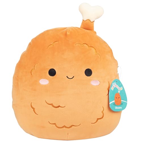 Squishmallows Original Oksana The Fried Chicken – Offizieller Jazwares Plüsch – Sammlerstück, weiches & Squishy Food Stuffed Animal Toy – Add to Your Squad – Geschenk für Kinder, Mädchen & Jungen von Squishmallows