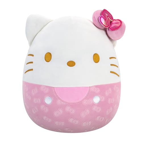 Squishmallows Original Sanrio 35,6 cm 50-jähriges Jubiläum Pink Geprägt Hello Kitty - Offizieller Jazwares Plüsch (groß) von Squishmallows